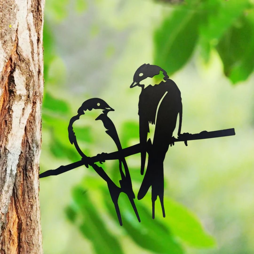 Birds Metal Tree Stake