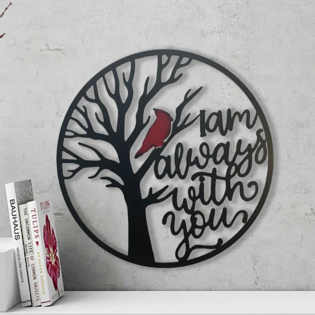 Red Cardinal & Message Wall Art