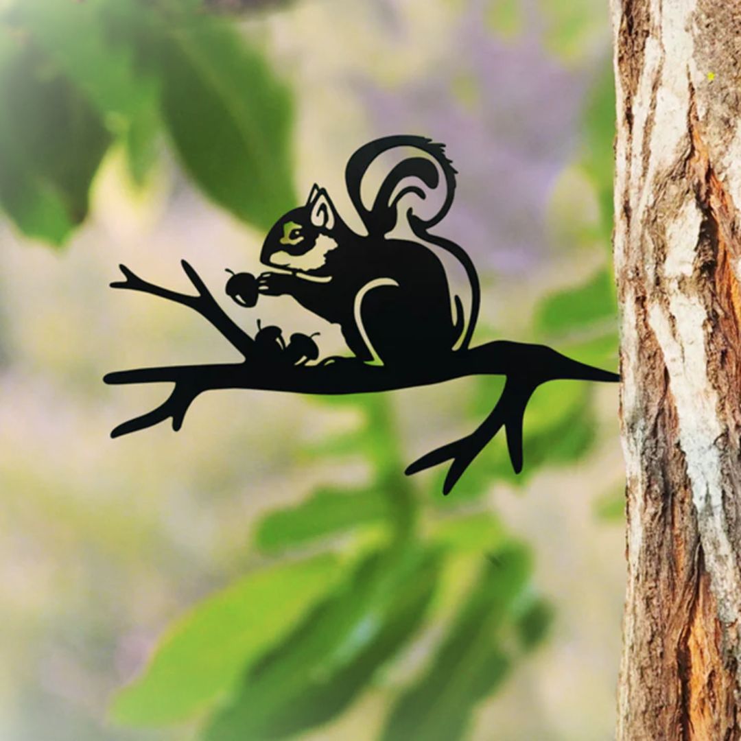 Squirrel Metal Tree Stake