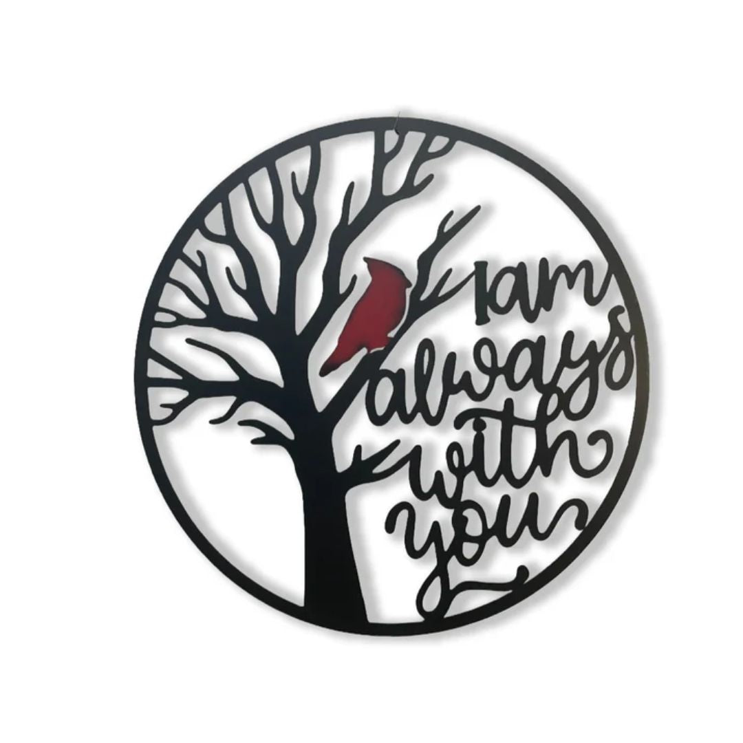 Red Cardinal & Message Wall Art