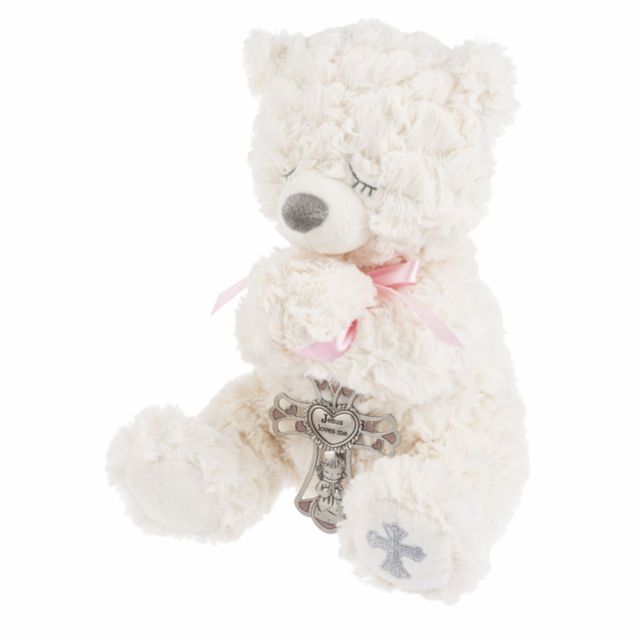 11" Pink Bear Crib Cross