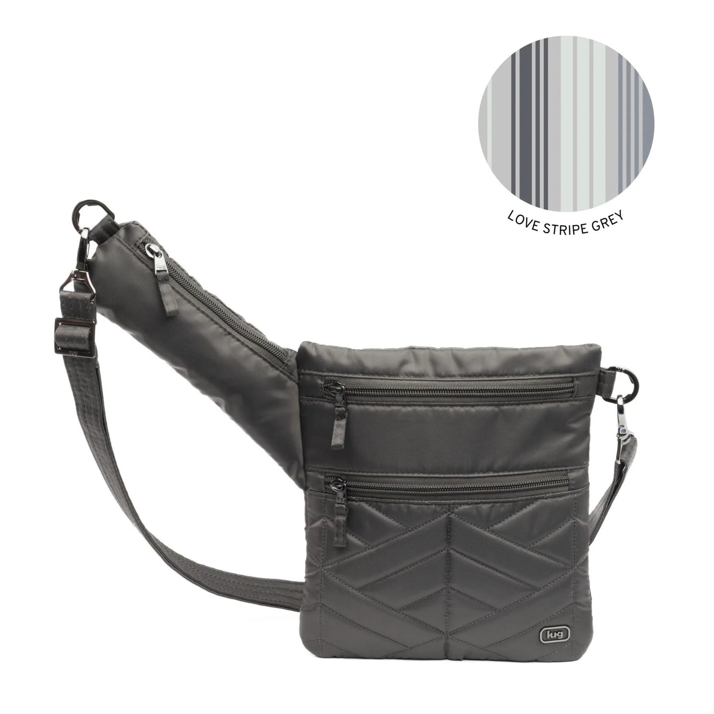 Skipper Gunmetal Grey Crossbody Bag