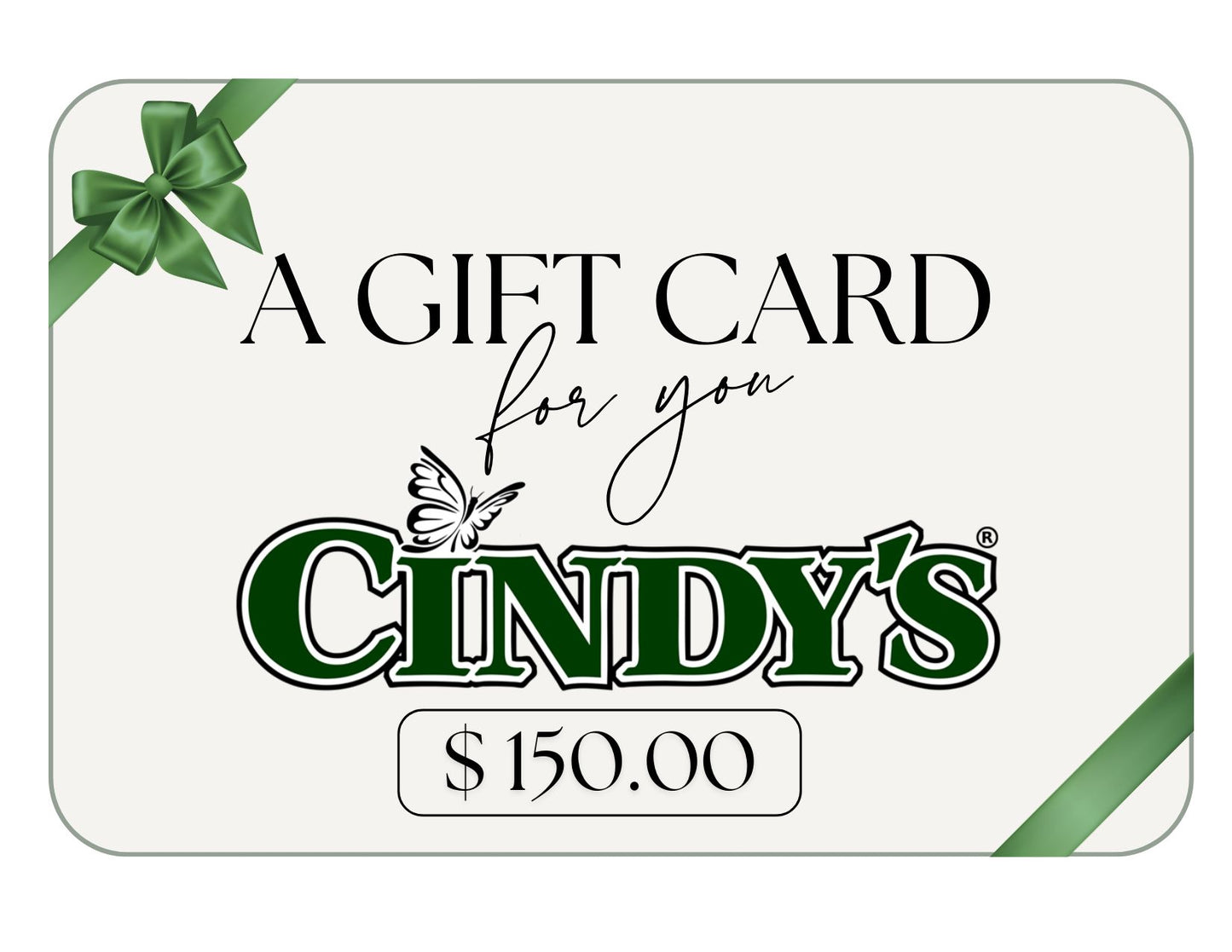 Cindy's Gift Card